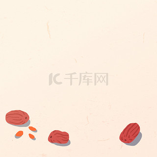 背景图片_红枣枸杞甜品海报背景