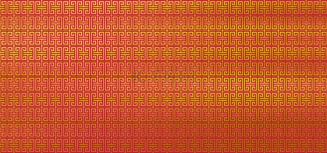 中国风底纹金色中式花纹回形纹
