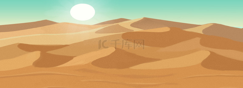 室外沙漠炎热横向背景