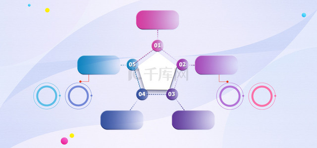 流程图图表背景图片_渐变几何PPT图表框