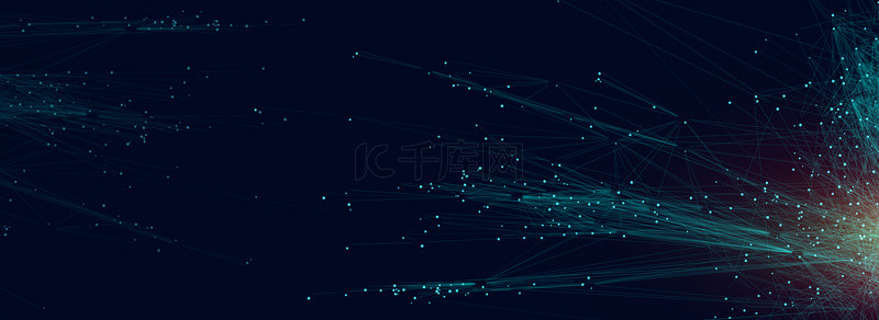 ppt封面黑色背景图片_黑色渐变大气科技AE粒子banner背景