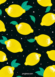 黄柠檬印花底纹图案背景