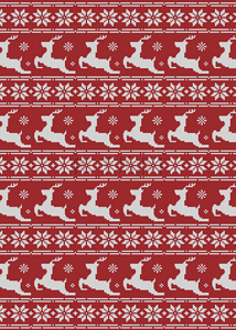圣诞背景图片_红色圣诞针织毛衣风格平铺背景