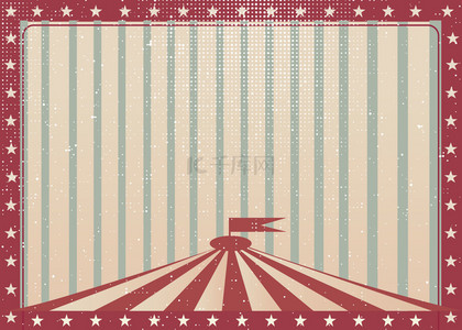 简单复古边框背景图片_五角星边框简单复古circus background