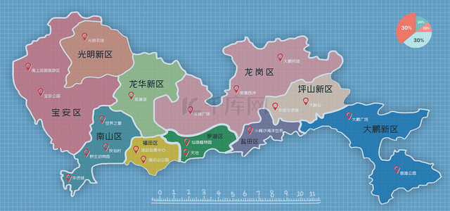 深圳地图旅游线路图
