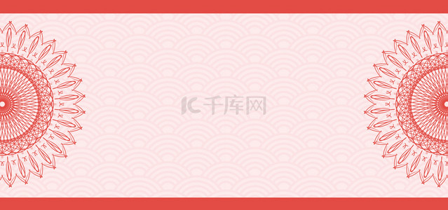 复古中国风花纹边框背景素材