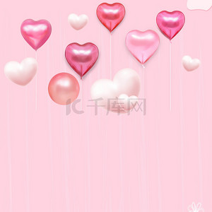 520背景图片_简单气球粉色背景