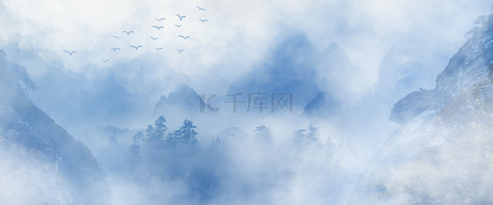 唯美背景图片_中国风古风山峰唯美梦幻仙侠玄幻游戏背景