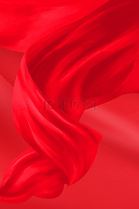 质感背景图片_丝带红丝带红色简约丝带海报