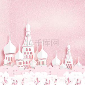 城堡粉色背景图片_浪漫文艺520情人节城堡背景
