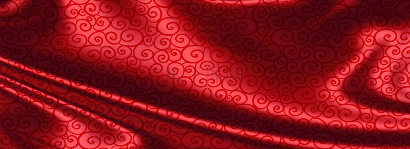红色绸缎中国风底纹背景模版