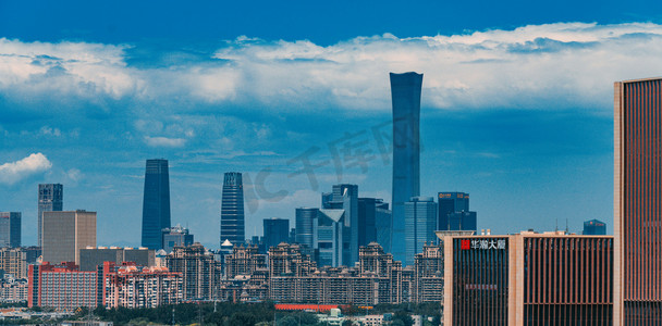 现代城市北京CBD摄影图配图