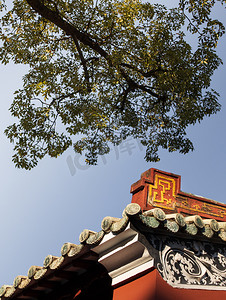 旅游景点白天古建筑广州游玩摄影图配图