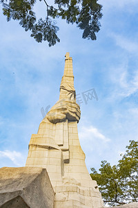 建党节七月纪念碑烈士陵园历史摄影图配图