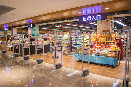 泰国进口金枕榴莲摄影照片_生活中午生活购物超市摄影进超市购物摄影图配图