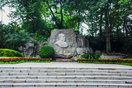 广州广州起义烈士陵园叶剑英英雄墓地摄影图配图