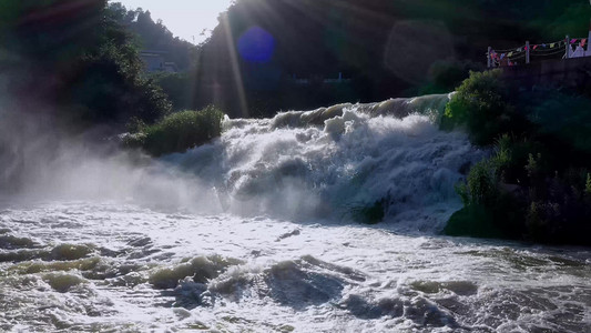 河谷洪水涝水长江水