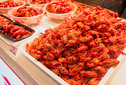 中华美食摄影照片_美味香辣小龙虾食品美食摄影图配图