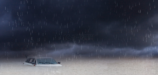 震撼背景图片_大水抗洪救灾暴雨防洪防汛背景