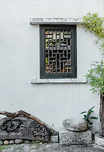 古典中式建筑摄影照片_中式古典古韵窗户旅游摄影图配图