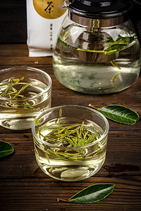 精品茶叶摄影照片_饮食健康清香型白茶饮品摄影图配图