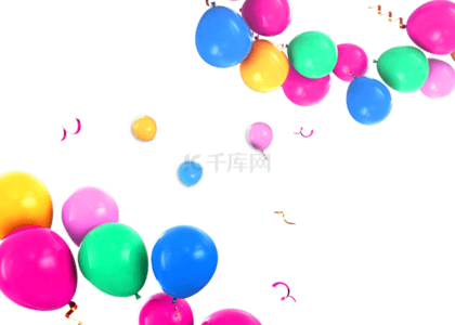 简单质感气球庆祝背景