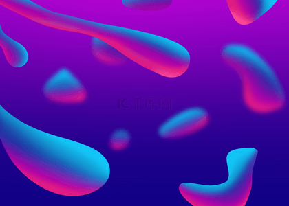 蓝紫色流线液态抽象背景