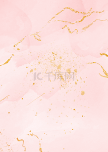 浪漫浅粉色抽象金色质感纹理背景