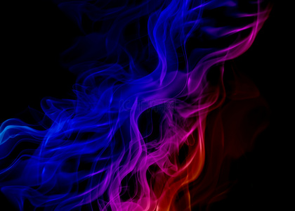 红蓝光效背景图片_红蓝缠绕燃烧渐变火焰