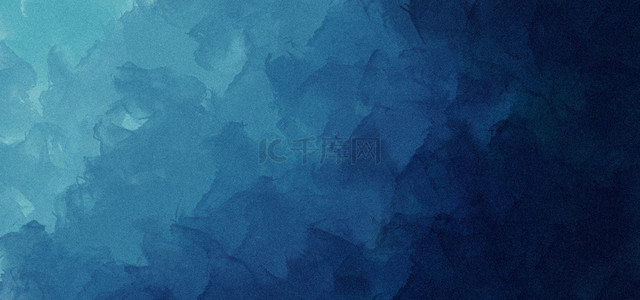 水彩渐变花卉背景图片_抽象蓝色水彩渐变背景