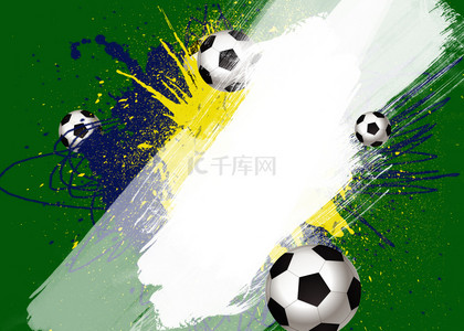 世界杯背景背景图片_足球涂鸦绿色黄色蓝色