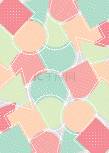 绿色抽象几何背景图片_粉色绿色抽象几何背景
