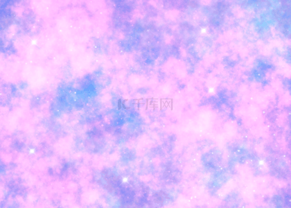 银河星云背景图片_粉色抽象银河星云背景