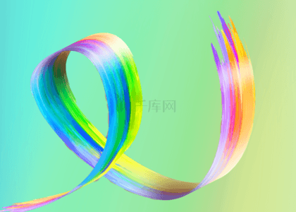 彩虹色全息抽象笔刷背景