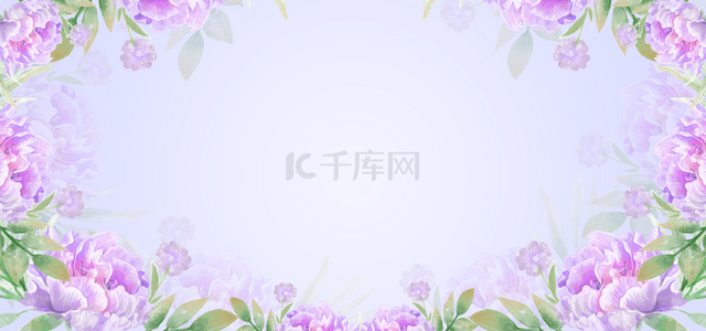 紫色花瓣组成的花卉背景插图