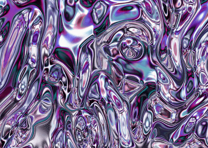 流动液体背景图片_酸性紫色光泽抽象流动背景