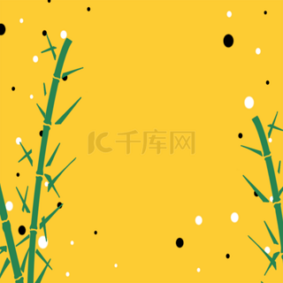 竹子背景图片_黄色竹子绿色春季背景
