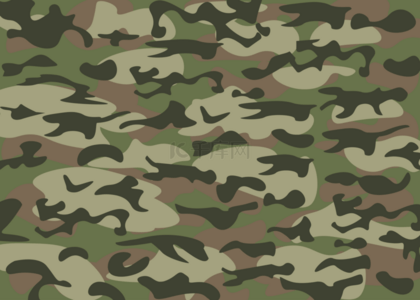 军事迷彩军绿色纹理图案背景