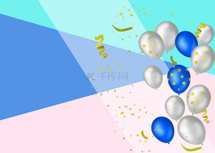气球庆祝装饰节日背景