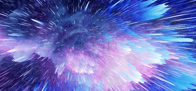 紫蓝色爆炸喷墨抽象背景