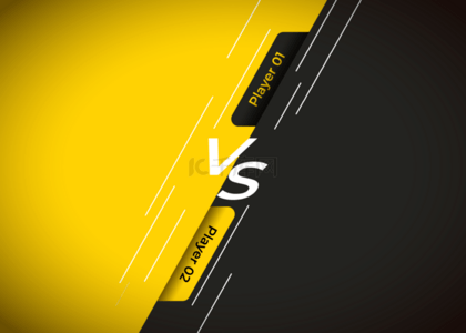 黄黑抽象文件风格vs背景