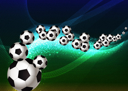 世界杯足球背景图片_足球运动滚动蓝色