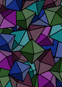 立体菱形背景图片_菱形体多面体立体感堆砌背景