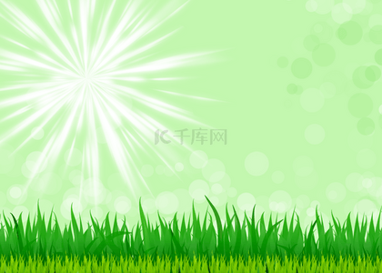 绿色光斑背景背景图片_绿色光斑光芒散射光复活节草地