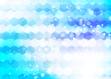 蓝白背景背景图片_蓝白蜂窝形状抽象