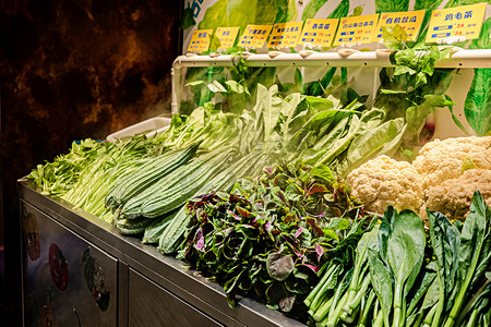 蔬菜新鲜农作物食材绿色食品摄影图配图