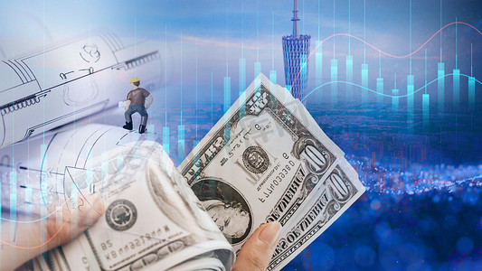货币市场劳动力数据科技白天美元金融金融城市金融摄影图配图