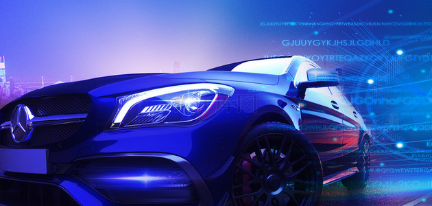 智能驾驶汽车汽车蓝科技未来