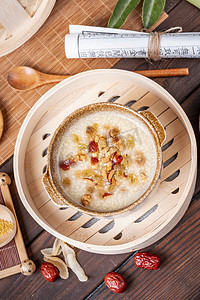 小米谷物粥传统营养养胃粥摄影图配图
