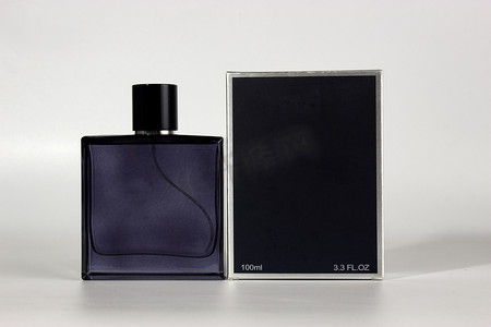 香水棚拍男士香水两个物体大牌香水摄影图配图